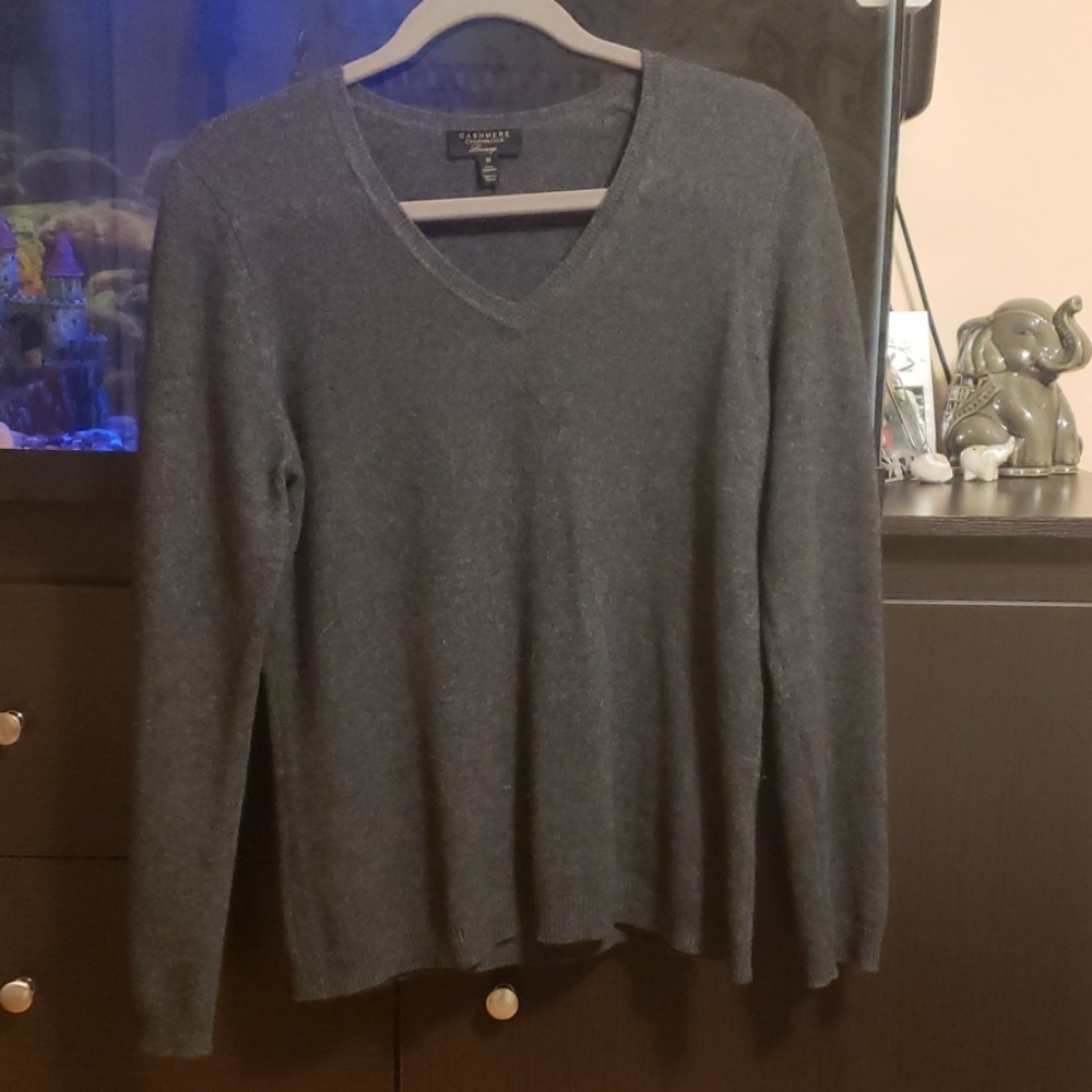 NWOT Grey Cashmere Sweater